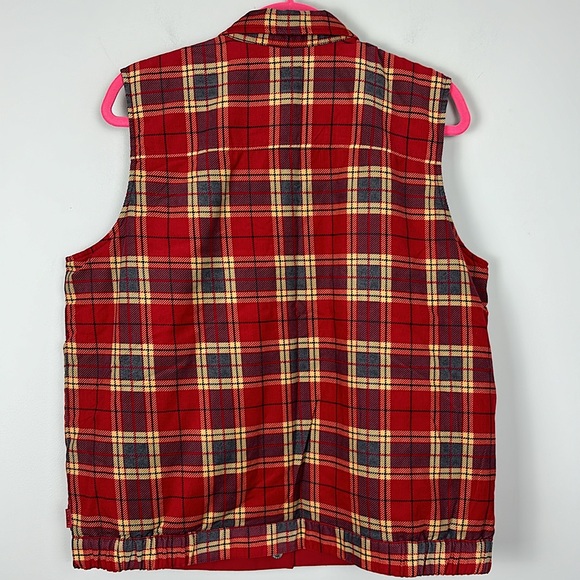 vintage LIZGOLF by LIZ CLAIBORNE PLAID VEST size XL women's vest - Picture 5 of 11